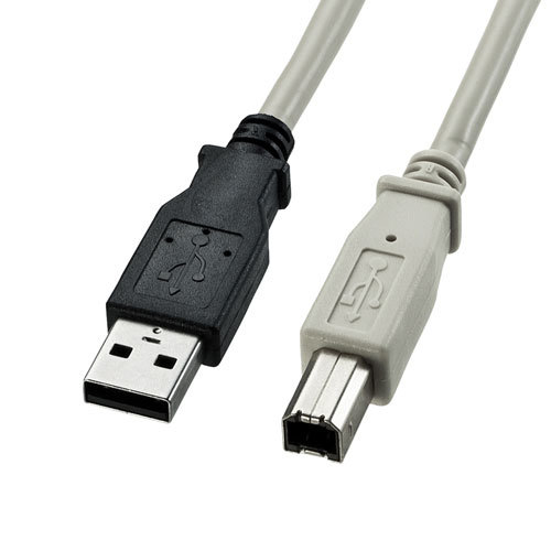 【5個セット】 サンワサプライ USB2.0ケーブル PC99カラー KU20-5K2X5