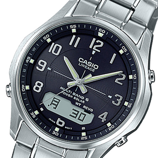 カシオ CASIO リニエージ LINEAGE アナデジ クオーツ メンズ 腕時計 LCW-M100DE-1A3JF ブラック 国内正規 ブラック