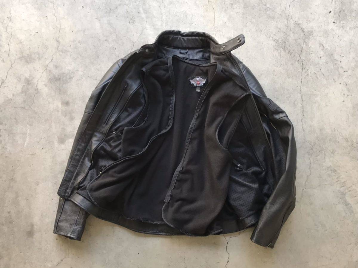 HARLEY DAVIDSON レザー ライダースジャケット M ハーレーダビッドソン