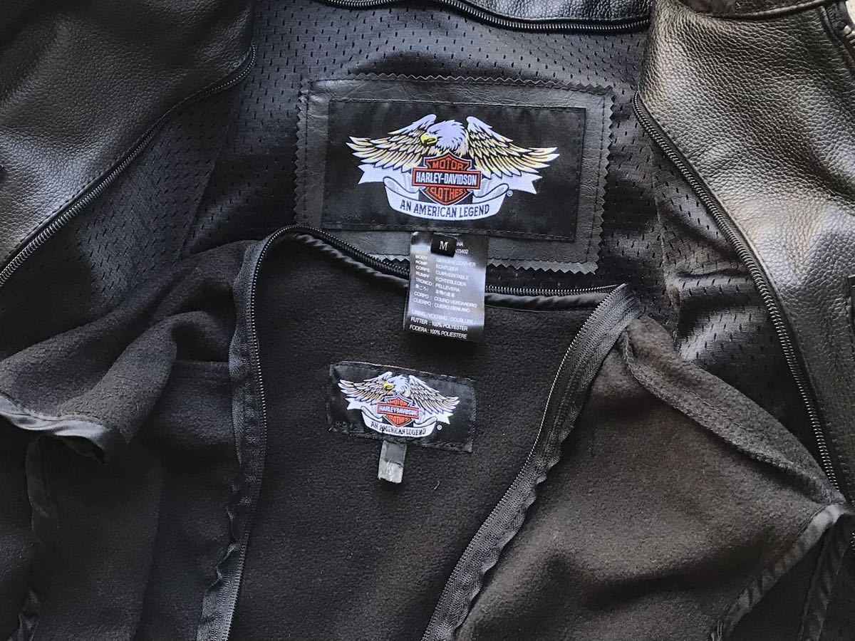 HARLEY DAVIDSON レザー ライダースジャケット M ハーレーダビッドソン