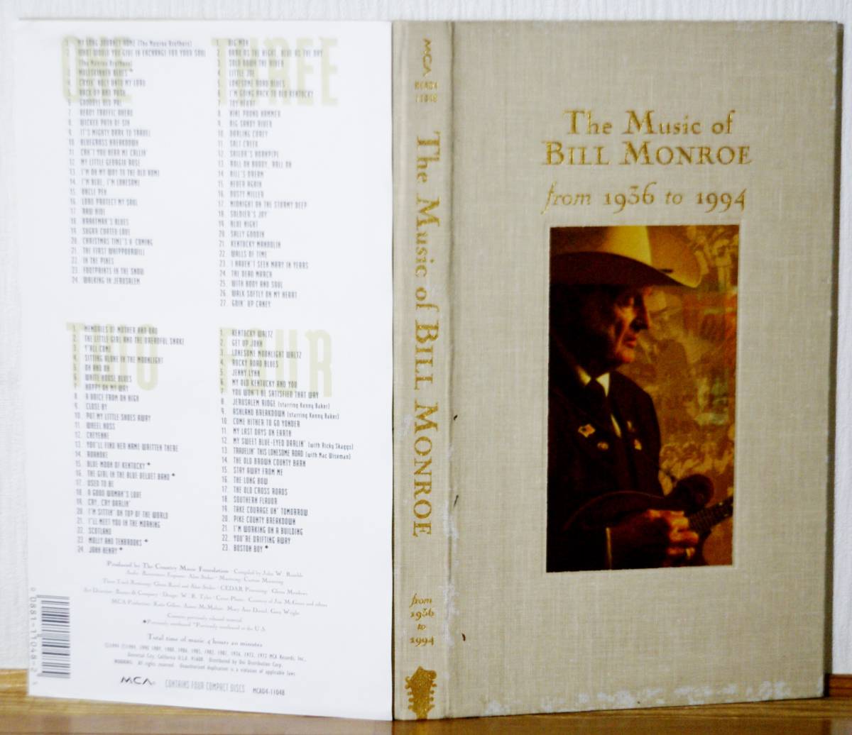 入手困難4CD-BOX♪ビル・モンロー/1936-1994★貴重音源収録★カントリー ブルーグラス Bill Monroe_画像1