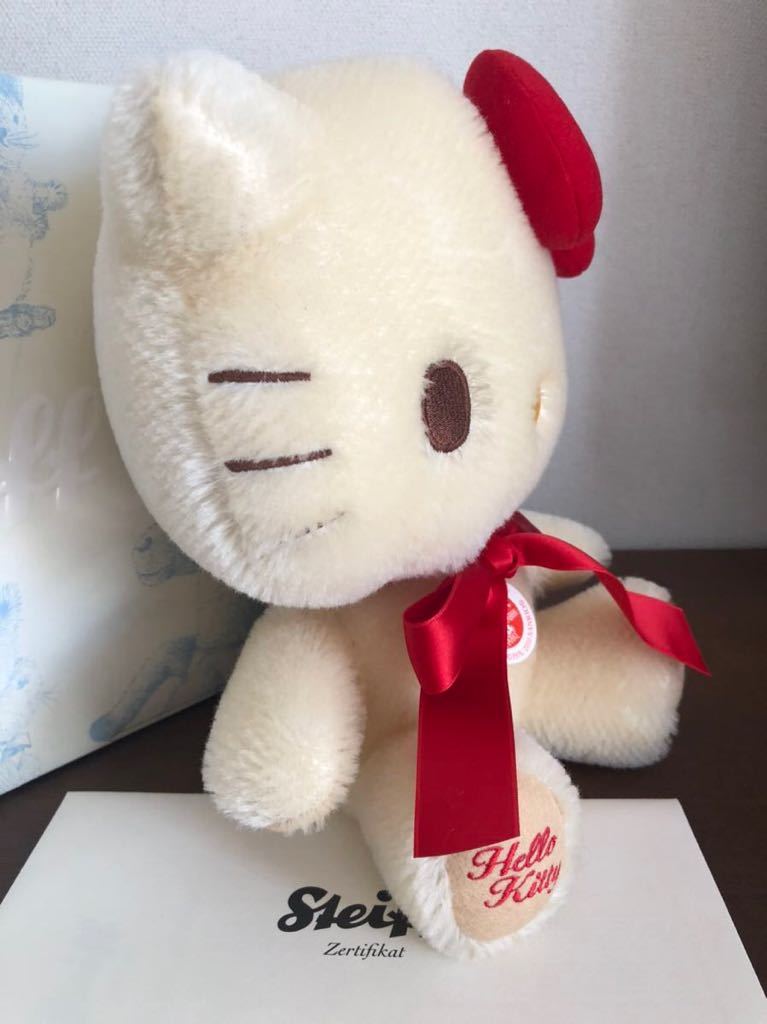 激レア☆ハローキティ×シュタイフ社☆ドイツ steiff モヘア 激レア☆ハローキティ×シュタイフ社☆ドイツ steiff モヘア