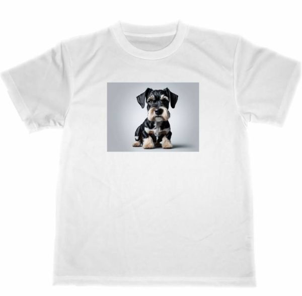 ミニチュア　シュナウザー　ドライ　Tシャツ　２　犬　ペット　イヌ　グッズ_画像1