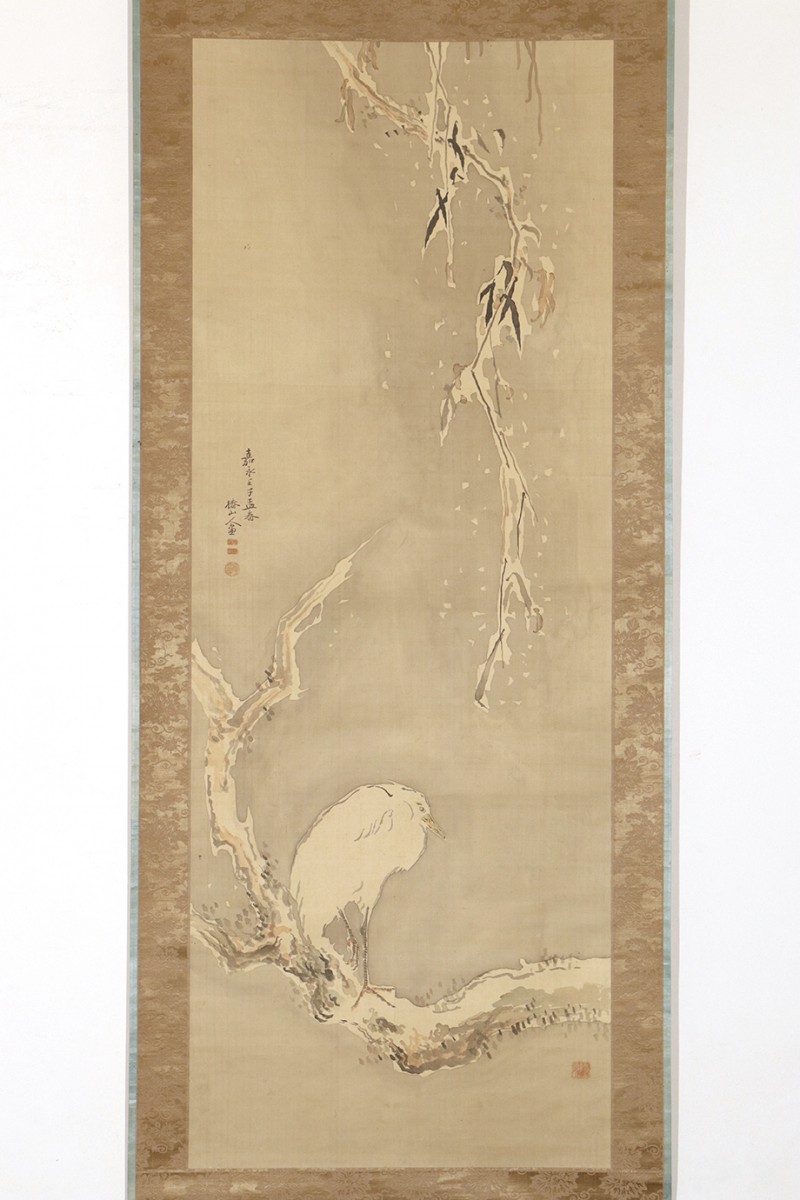 売り切れ必至 日本画掛軸 椿椿山 模写】掛軸・椿椿山（1801～1854 