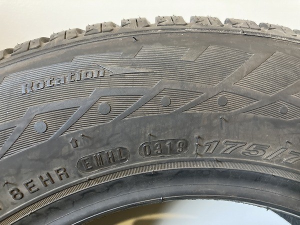 在庫1本のみ 送料無料 新品 (LQ0005.8) 175/70R14 88T NEXEN WINGUARD Snow'G WH2 スタッドレスタイヤ 2019年 ヴィッツ 175/70/14_画像6