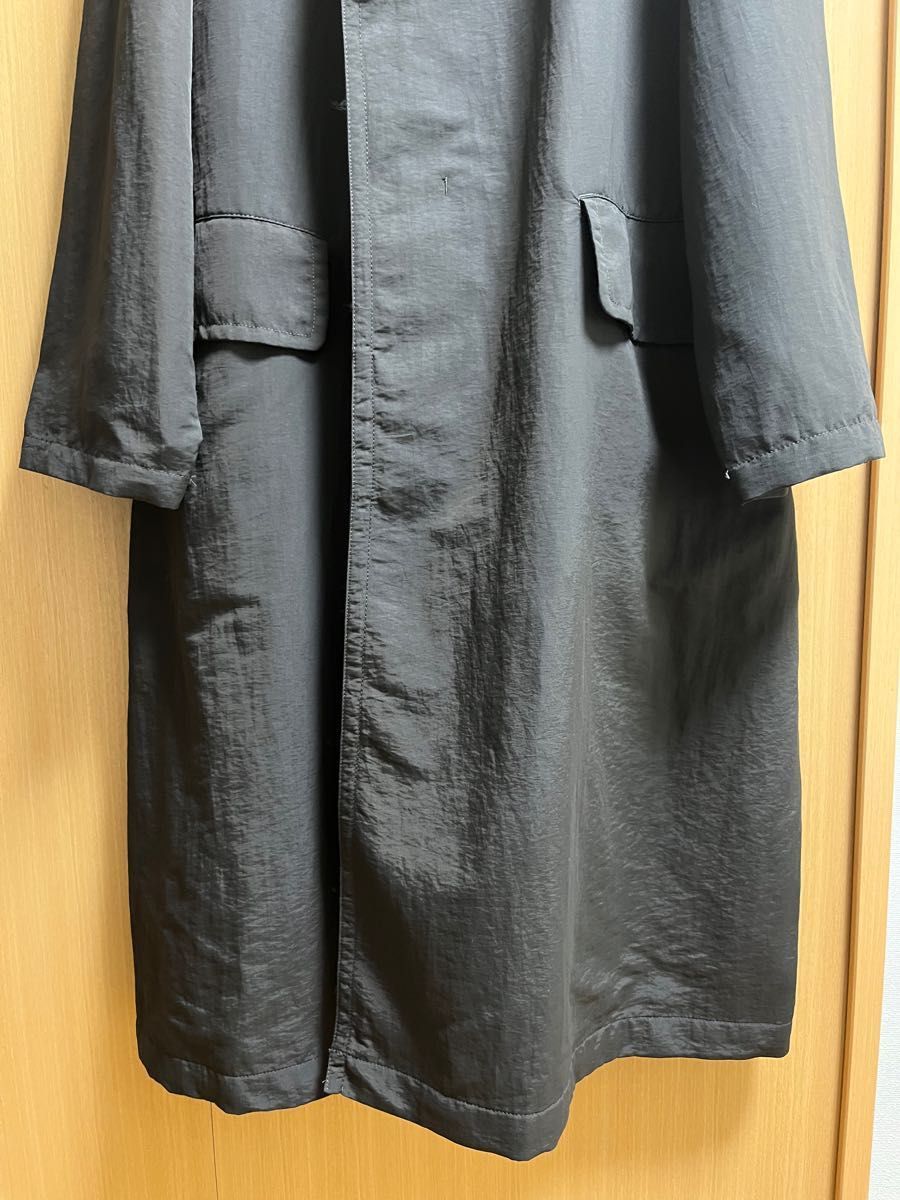 【WYM LIDNM】OVERSIZED NYLON COAT ダークブラウン Lサイズ