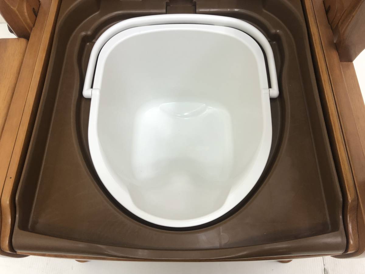 [ unused storage goods ]a long .. cheap . furniture style toilet select splashes ..L heating toilet seat attaching regular price 77,000 jpy portable toilet nursing articles 