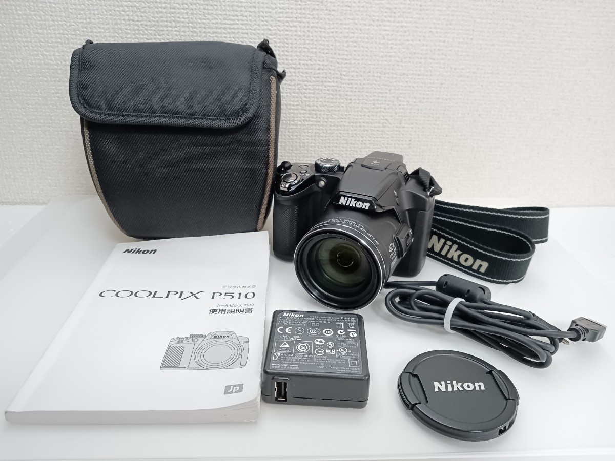 Nikon ニコン COOLPIX P510 ケース、充電器、説明書付き S38の画像1