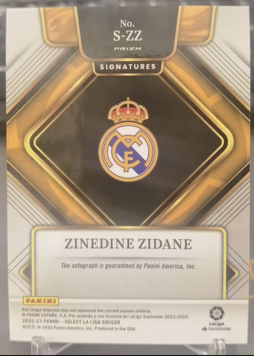 ★SSP★ Zinedine Zidane 2022-23 Select La Liga Auto Real Madrid 直筆サイン 国内発送の画像2