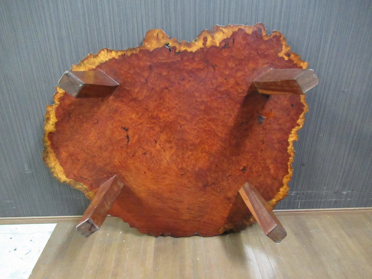 ☆ 【発送/直接引取限定】 花梨 かりん 瘤 板 一枚板 瘤杢 葡萄杢 玉杢