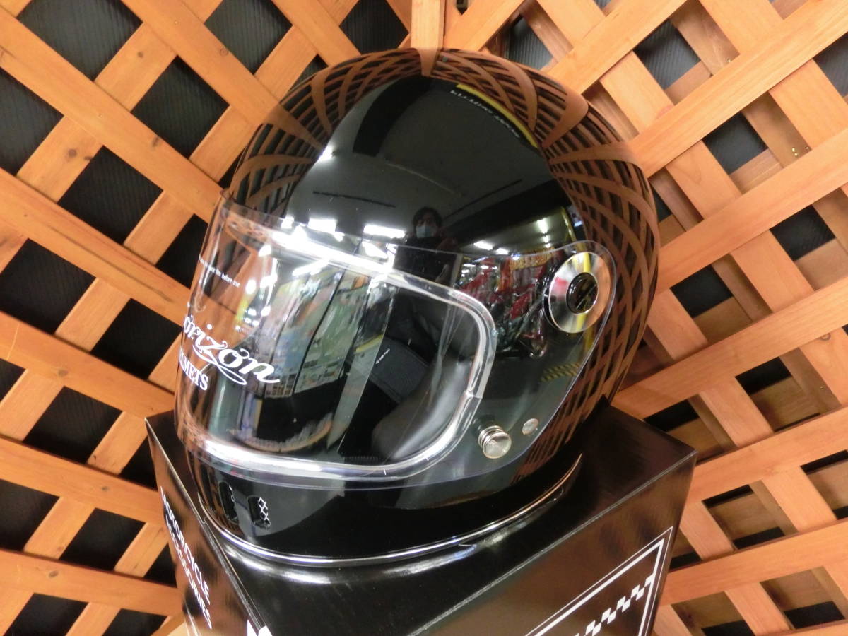 ｍ 新品　HORIZON LAMP HELMET BLACK Mサイズ　アメリカン/ハーレーダビッドソン/トラッカー/レトロ/ビンテージ/旧車 5J5.23.O_画像1