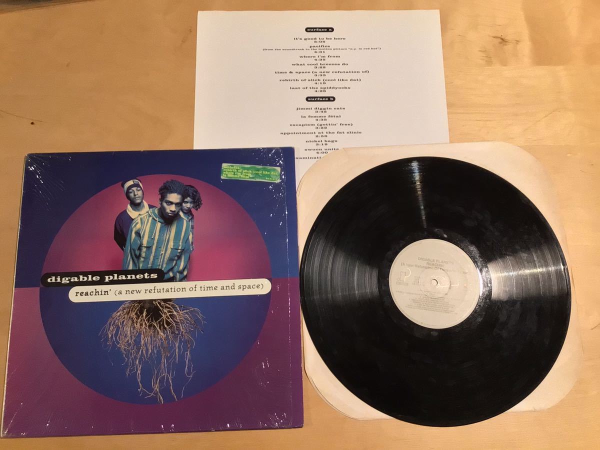 【HYPE STICKER+シュリンク付1LP】DIGABLE PLANETS / REACHIN' (A NEW REFUTATION OF TIME AND SPACE) (61414-1) / 93年US盤