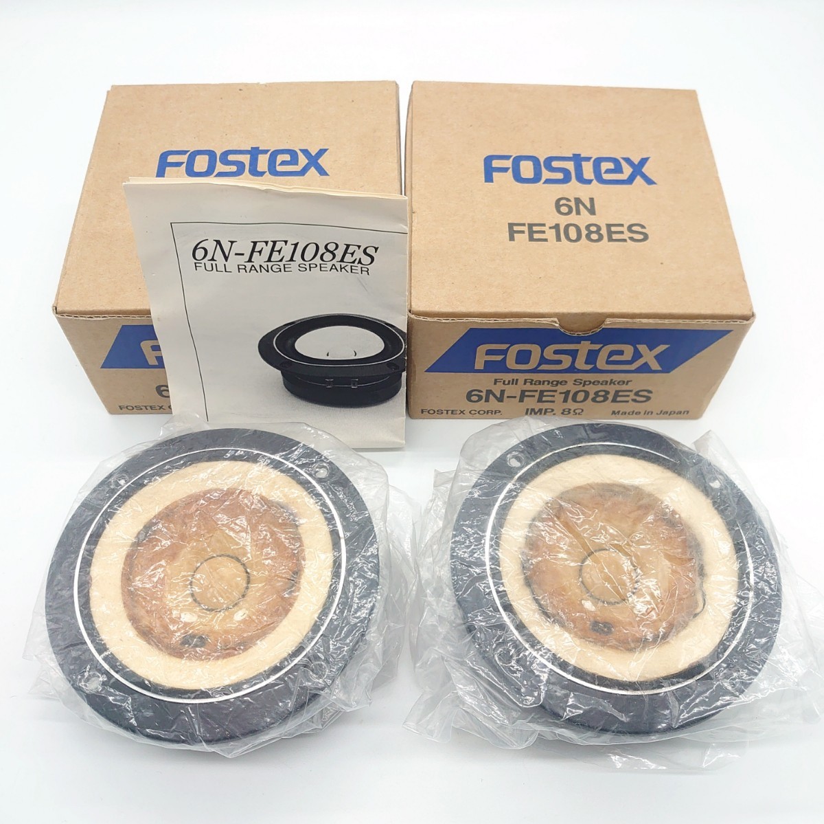 FOSTEX フォステクス 6N-FE108ES フルレンジ スピーカーユニット オーディオ 音楽 音響機器 コイル 当時物 ヴィンテージ セット tp-23x493_画像1