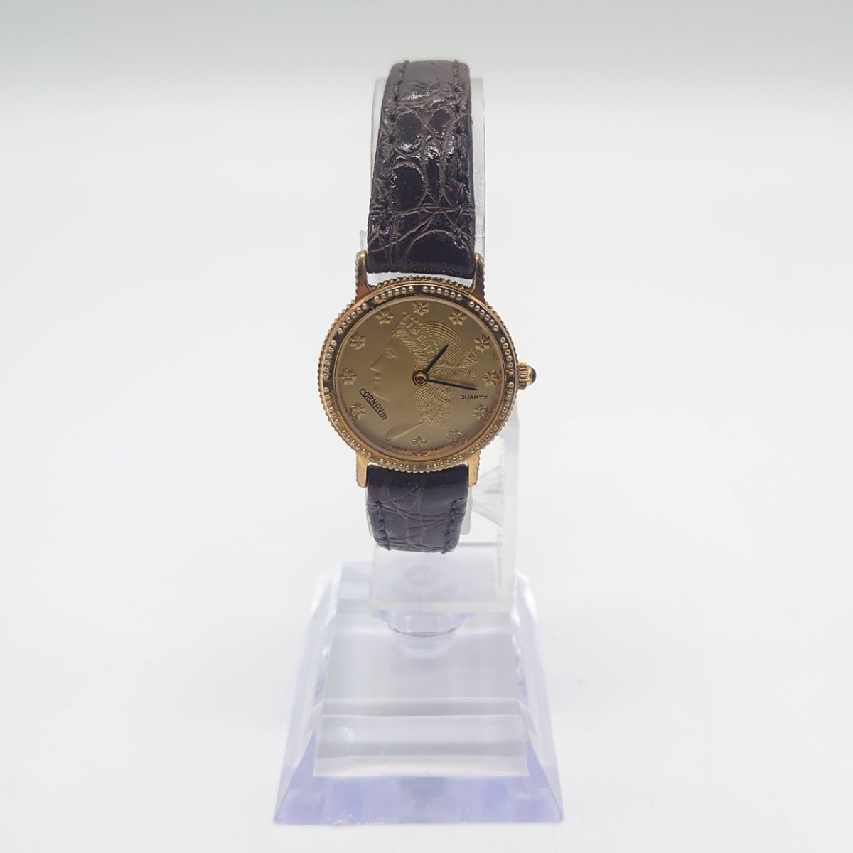 CORNAVIN LIBERTY コルナバン リバティ コインウォッチ アナログ 腕時計 アメリカ 金貨 硬貨 ゴールド アンティーク ジャンク tp-23x261_画像1