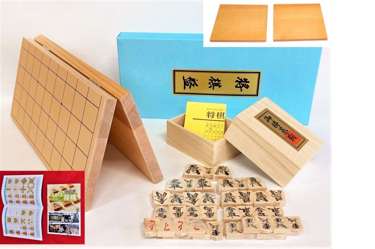 [ new goods ]( our shop original * piece pcs * manual attaching )6 number . shogi record . excellent pushed . piece shogi set 