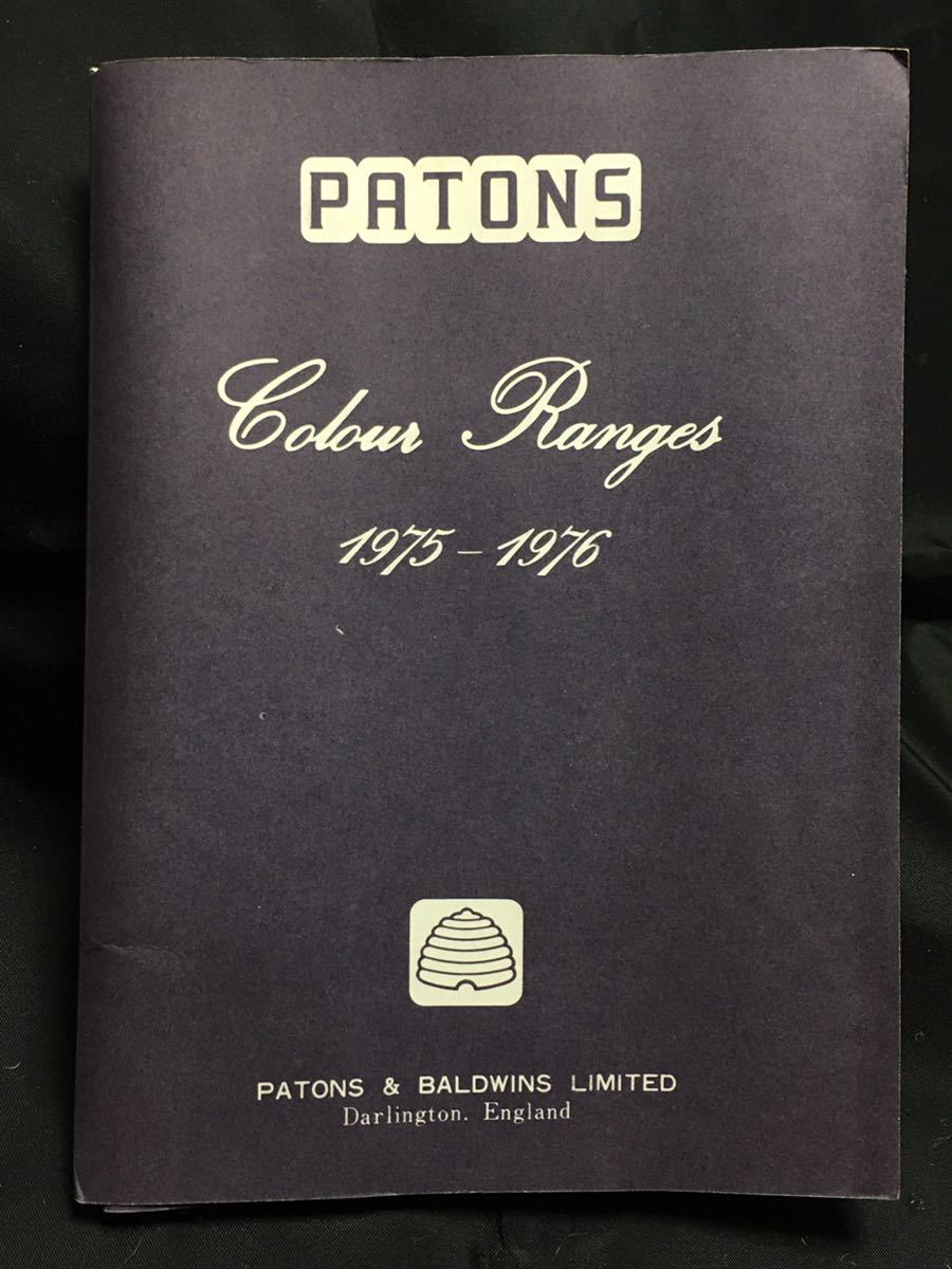 [ Showa Retro ]PATONS Colour Ranges 1975-1976l knitting wool sample .l Britain made most high quality l Be high b hand-knitted knitting wool [ super-rare ][ antique ]