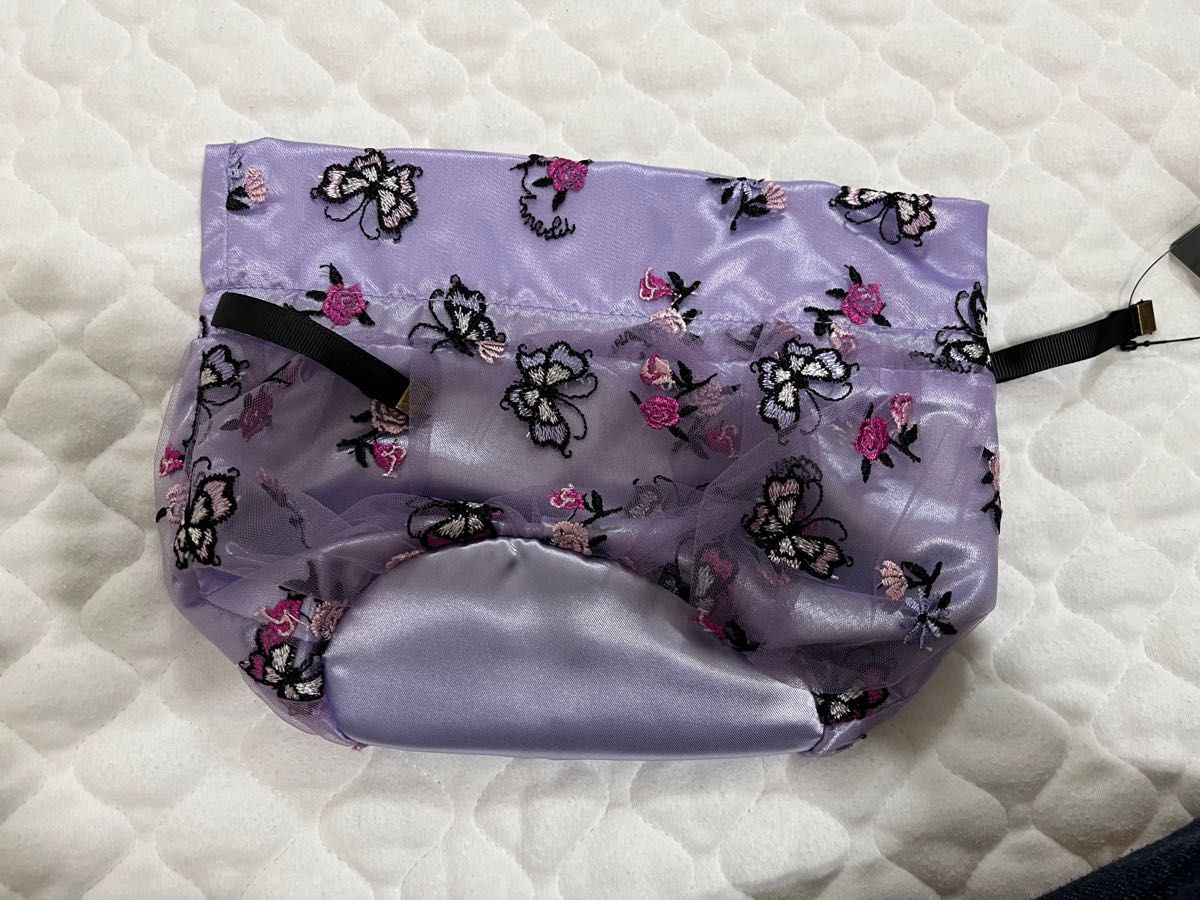 アナスイ ANNA SUI チュール 巾着 ポーチ