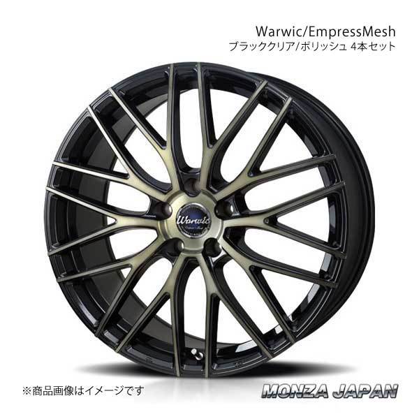 MONZA JAPAN Warwic/EmpressMesh ホイール4本 N-BOX/N-BOXカスタム JF1/2【15×4.5J 4-100 INSET43 ブラッククリア/ポリッシュ】_画像1