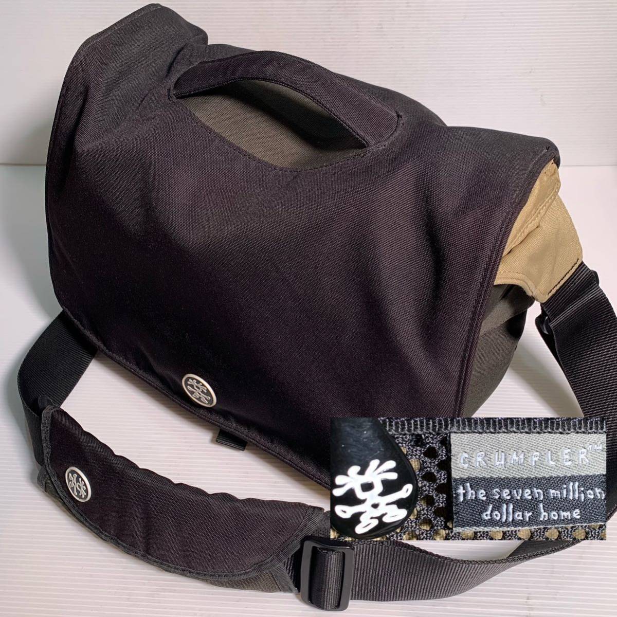 CRUMPLER カメラバッグ ショルダーバッグ 2way 仕切り有り 黒 CRUMPLER カメラバッグ ショルダーバッグ 2way 仕切り有り 黒