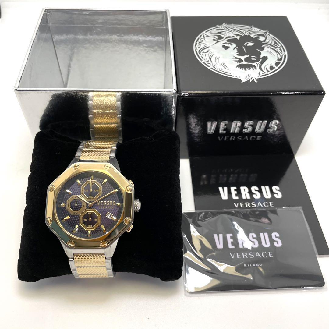 新品未使用】VERSUS VERSACE メンズ 腕時計 クロノグラフ デイト
