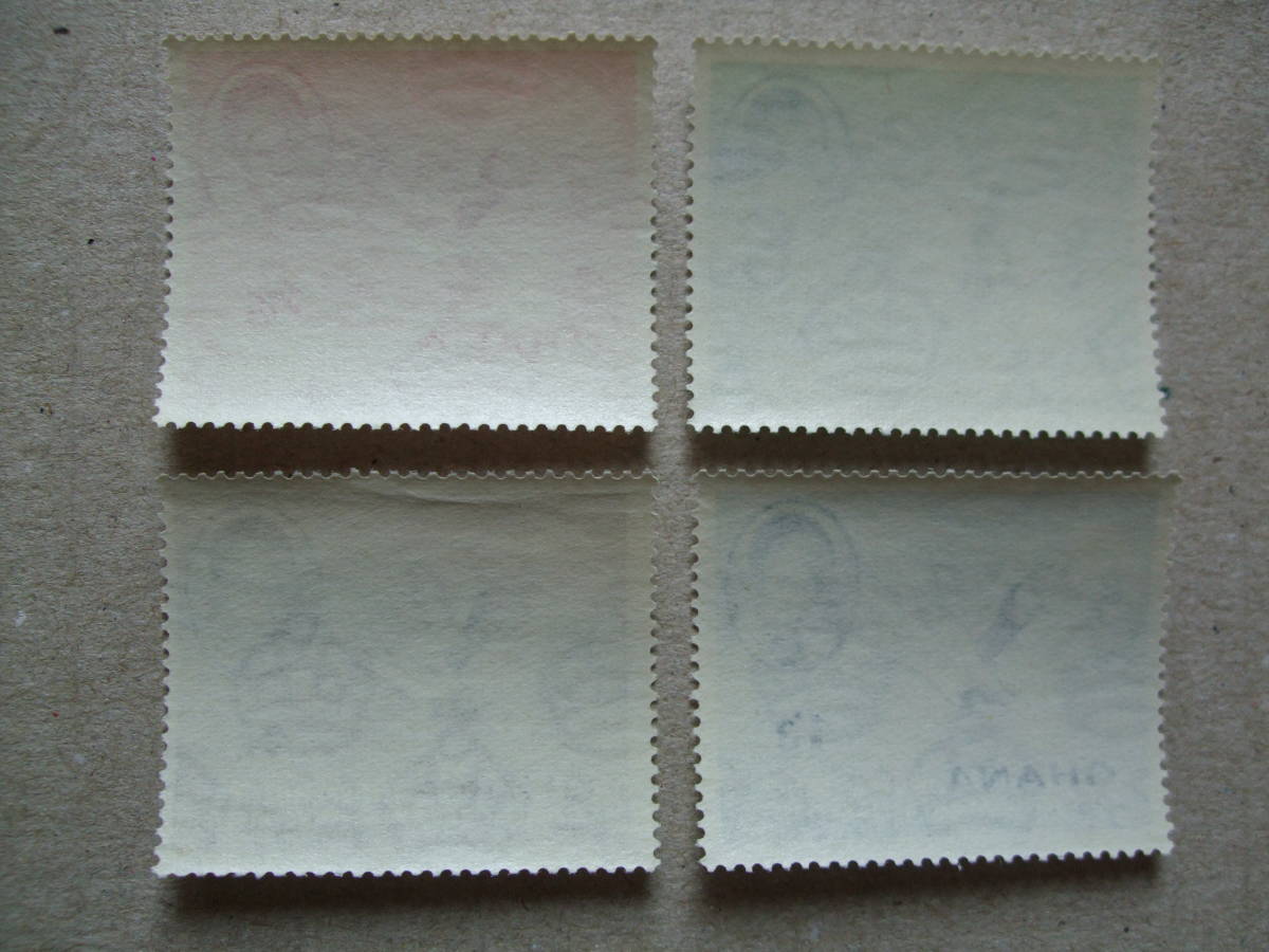 ガーナ １９５７年 独立記念 ４種完 未使用美品の画像2