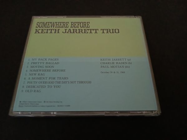 キース・ジャレット　サムホエア・ビフォー　KEITHJARRETT TRIO　SOMEWHERE BEFORE　30XD-1038　_画像4