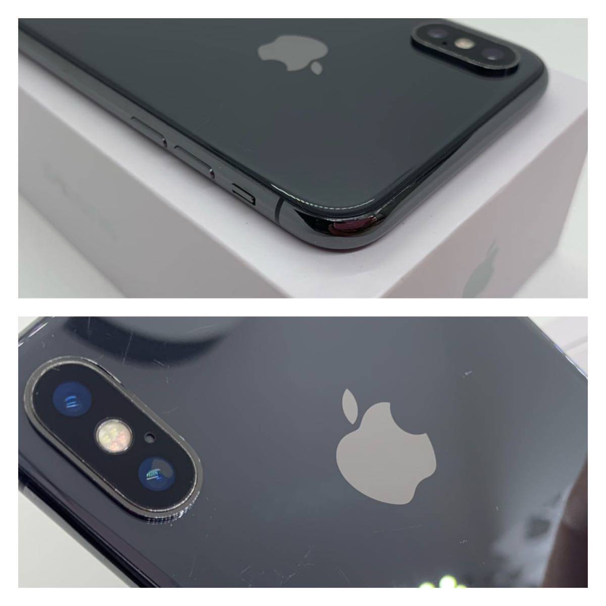 B美品】iPhone X グレー 256 GB SIMフリー 本体(62010) | www