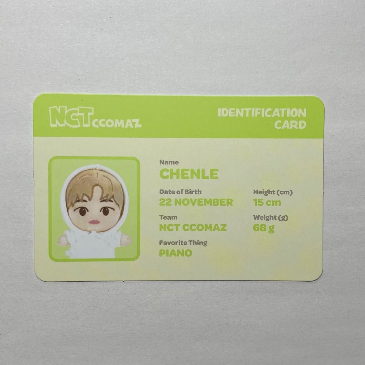 NCT DREAM CCOMAZ トレカ チョンロ chenle red id ラントレ NCTDREAM