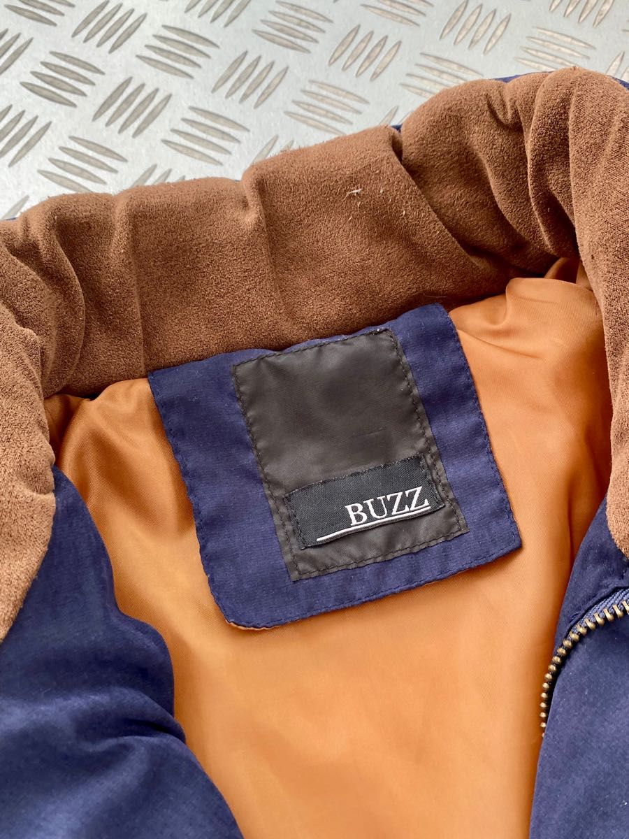 BUZZ ダウンジャケット ネイビー Mサイズ 冬 カジュアル ストリート シンプル