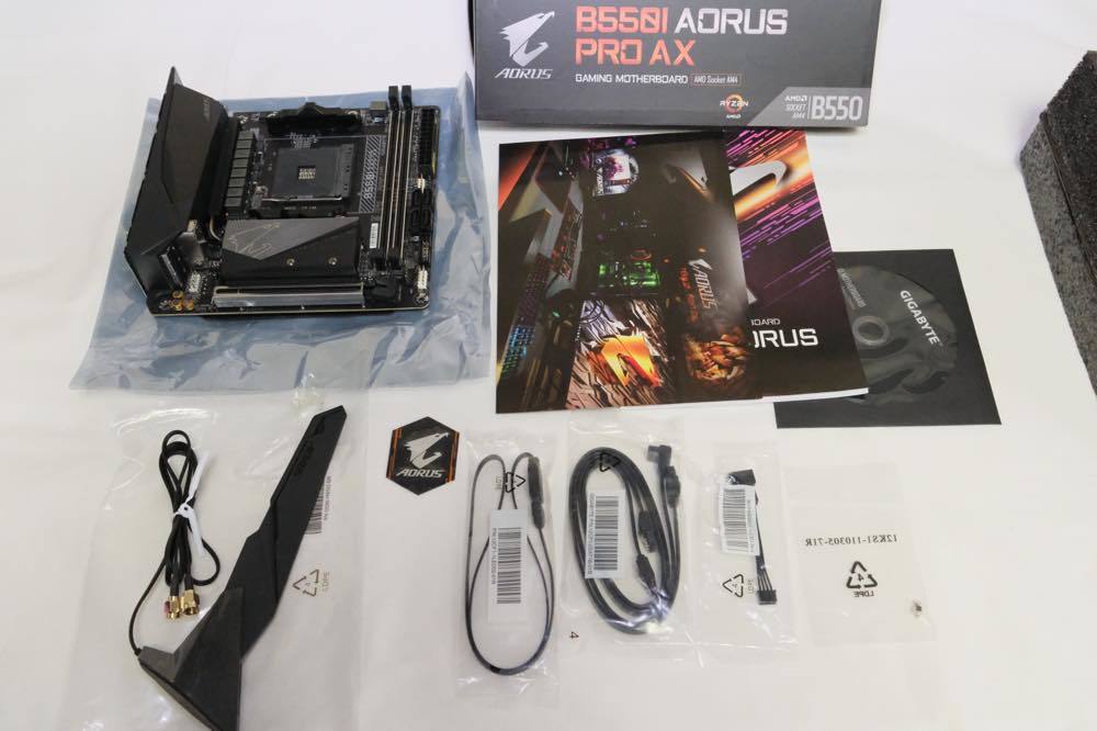 GIGABYTE Mini-ITX マザーボード B550I AORUS PRO AX [Rev.1.1