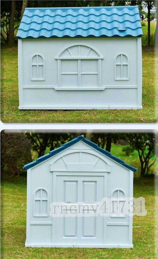 [81SHOP] quality guarantee * kennel outdoors washing with water possibility dog house pet house corrosion not doing plastic triangle roof canopy durability large dog medium sized dog 