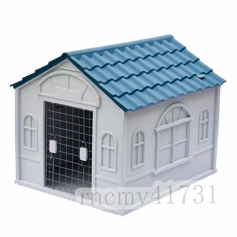 [81SHOP] quality guarantee * kennel outdoors washing with water possibility dog house pet house corrosion not doing plastic triangle roof canopy durability large dog medium sized dog 