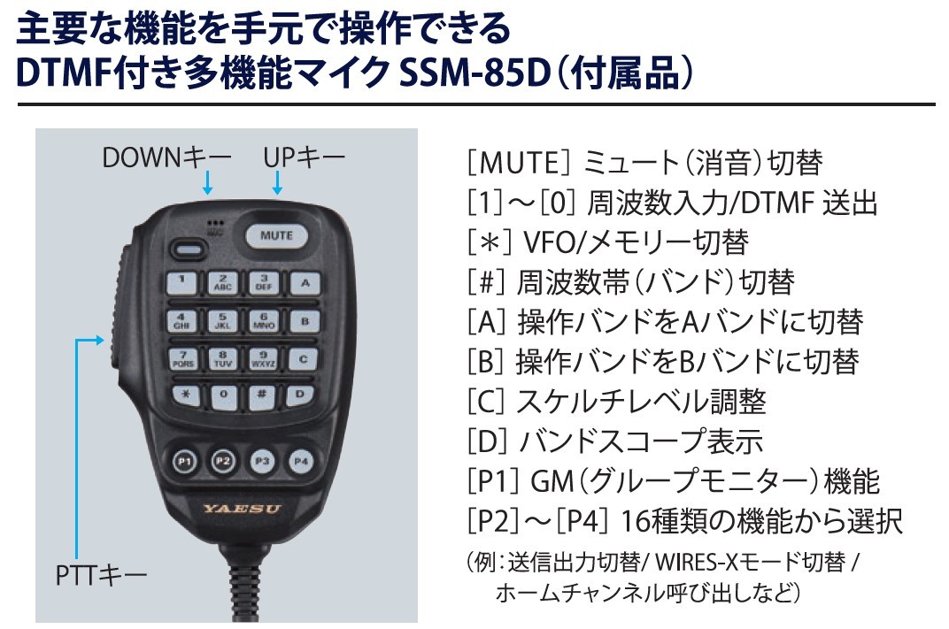 FTM-200DS(FTM200DS) 20W & DT-920 C4FM/FM 144/430MHz デュアルバンドモービルトランシーバー YAESU 八重洲無線_画像10