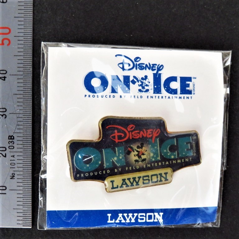 ピンズ ローソン LAWSON オリジナルピンバッジ ローソン限定 ディズニーオンアイス Disney on Ice 最大幅約3.5cm 未使用 未開封 ピンバッチ_画像1