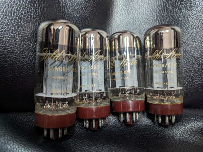 ランキング2022 GOLD 6L6WGB/5881 4本 クワッド 真空管良品 AERO