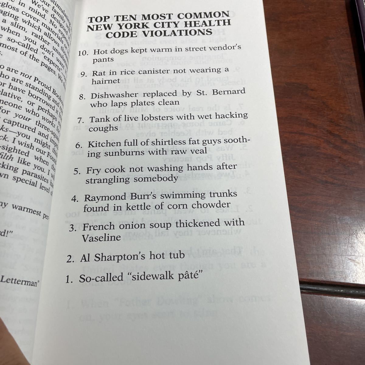 英文書　なんでもトップ10 An Altogether New Book of Top Ten Lists by David Letterman Steve O'Donnell ジョーク集、ウィット集_画像5