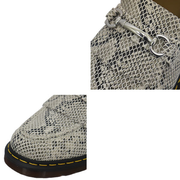 Dr.Martens (ドクターマーチン) 30616296 ADRIAN SNAFFLE エイドリアン スナッフル ローファー パイソン柄 スエードレザーシューズ SAND/BL_Dr.Martensドクターマーチン正規取扱店THRE