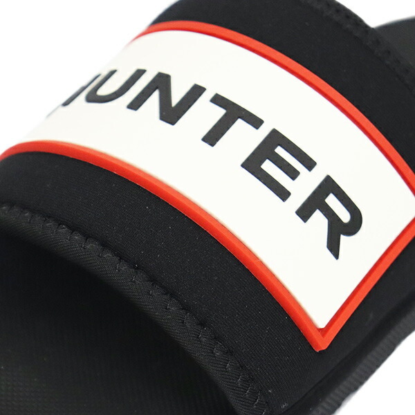 HUNTER (ハンター) WOMEN'S WFD1000NEO NEO LOGO SLIDE SANDAL ネオロゴ スライド レディース サンダル BLACK HU247 UK5-約24.0cm_HUNTER(ハンター)正規取扱店THREEWOOD