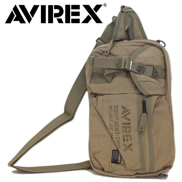 AVIREX (アヴィレックス) EAGLE(イーグル) AVX3522 2WAY ショルダーバッグ 全3色 23-ベージュ