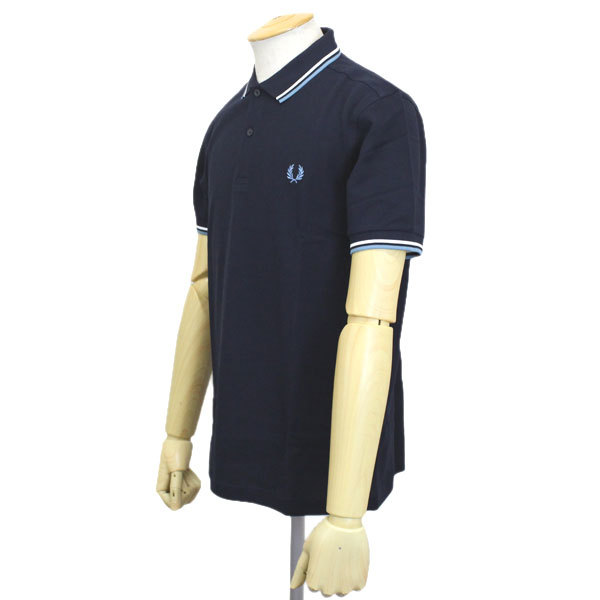 FRED PERRY (フレッドペリー) M3600 TWIN TIPPED FRED PERRY SHIRT ティップライン ポロシャツ FP448 238 NAVYxWHITExWHITE XL_PERRY(フレッドペリー)正規取扱店THREEWOOD