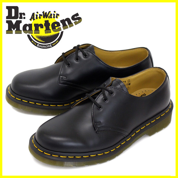 Dr.Martens ドクターマーチン 10085001 1461 3EYE GIBSON 3ホール ギブソン BLACK ブラック-UK8(約27cm)