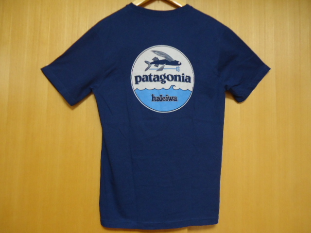 ハワイ　patagonia　パタゴニア　ハレイワ　Ｔシャツ　紺色　ＸＳ　新品未使用品　ノースショア_画像2