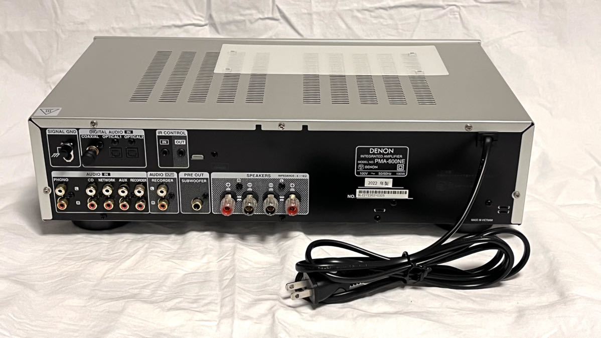 ☆美品☆ DENON PMA-600NE プリメインアンプ 元箱有り 2022年製 デノン