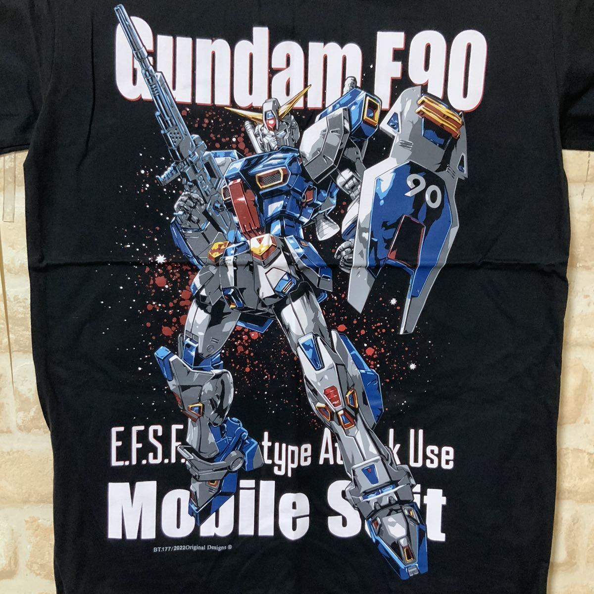 ガンダム　F90 GUNDAM Tシャツ　Mサイズ　イラスト　機動戦士ガンダム 海外製_画像2