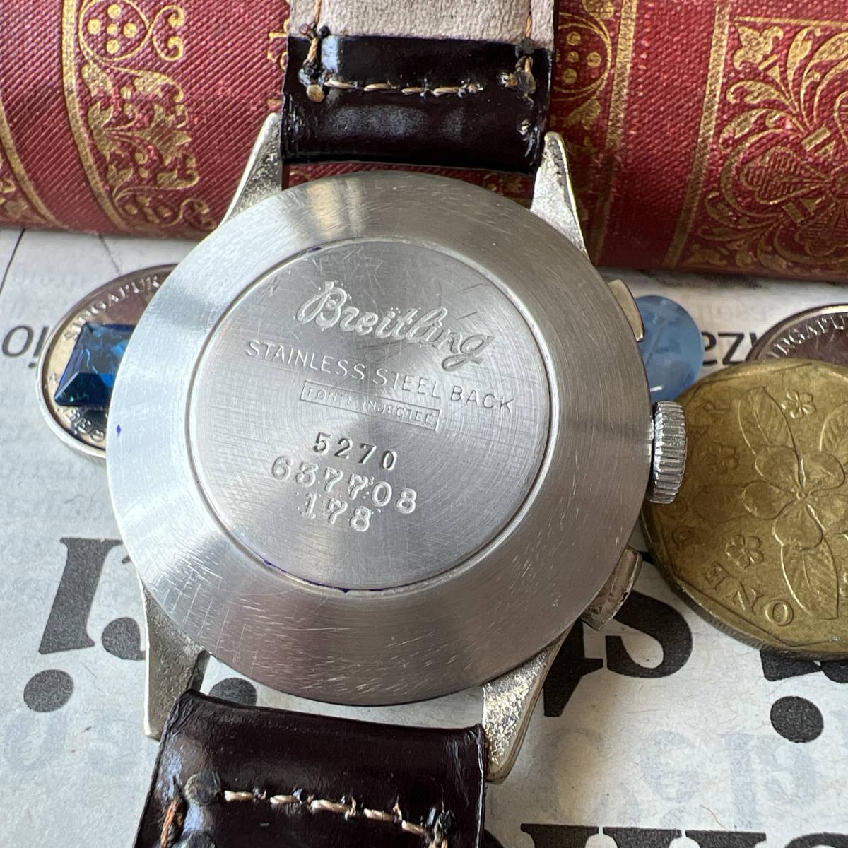 ブライトリング クロノグラフ 3　手巻き　アンティーク　BREITLING 　メンズ　腕時計　　1960年 ヴィンテージ 　_画像6