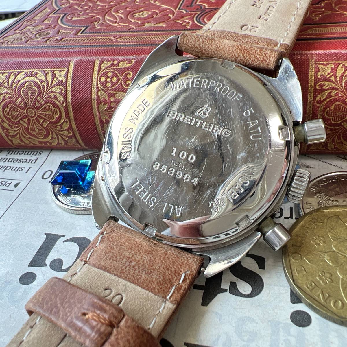ブライトリング トップタイム クロノグラフ 　手巻き　アンティーク　BREITLING 　メンズ　腕時計　　1960年 ヴィンテージ_画像5