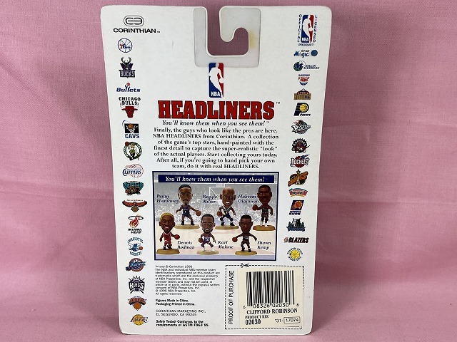 510* price cut * unused NBA HEADLINERS CLIFFORD ROBINSON/ Clifford * Robin son figure basketball present condition goods **