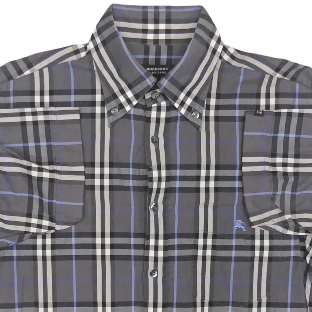 即決 BURBERRY BLACK LABEL 美品 三陽商会 M ドレスシャツ 廃版