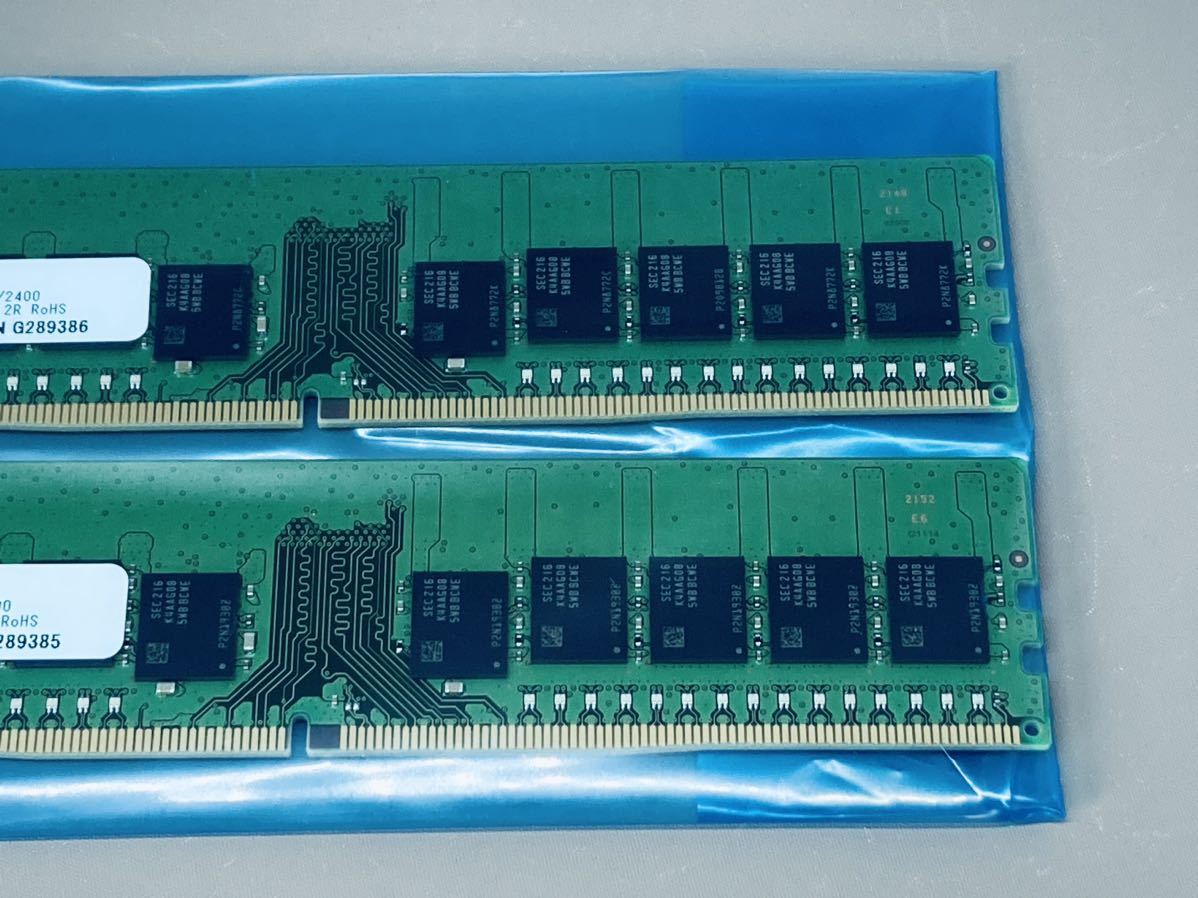 ☆計64GB☆SAMSUNG DDR4 ECC Unbuffered 32GBx2枚 PC4-3200AA-EE1-11