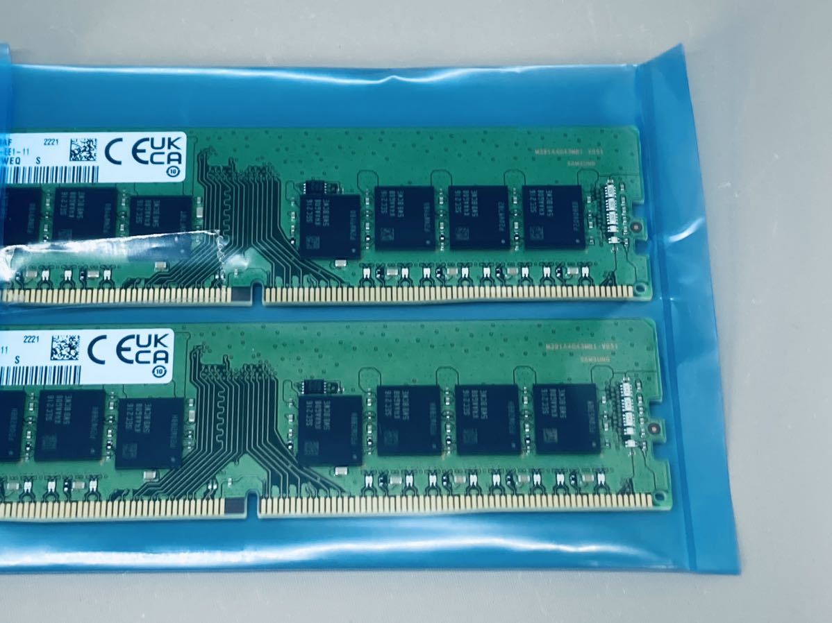 ☆計64GB☆SAMSUNG DDR4 ECC Unbuffered 32GBx2枚 PC4-3200AA-EE1-11